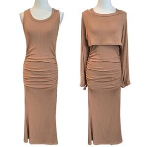 May Dorothy NWT Versatile Two-Piece Crop Tank Long Midi Tank Dress Sz ONESIZE